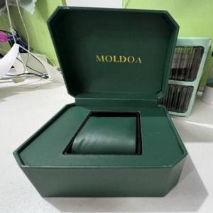 Green octagon watch box