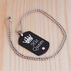 His Queen necklace
