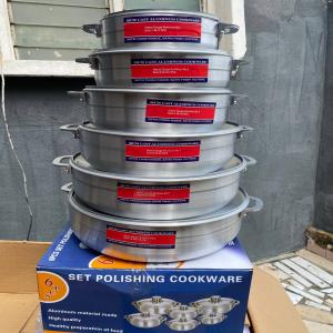 6 sets Aluminum Polish cookware/pot