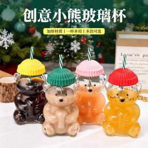 BB Teddy bear glass cup